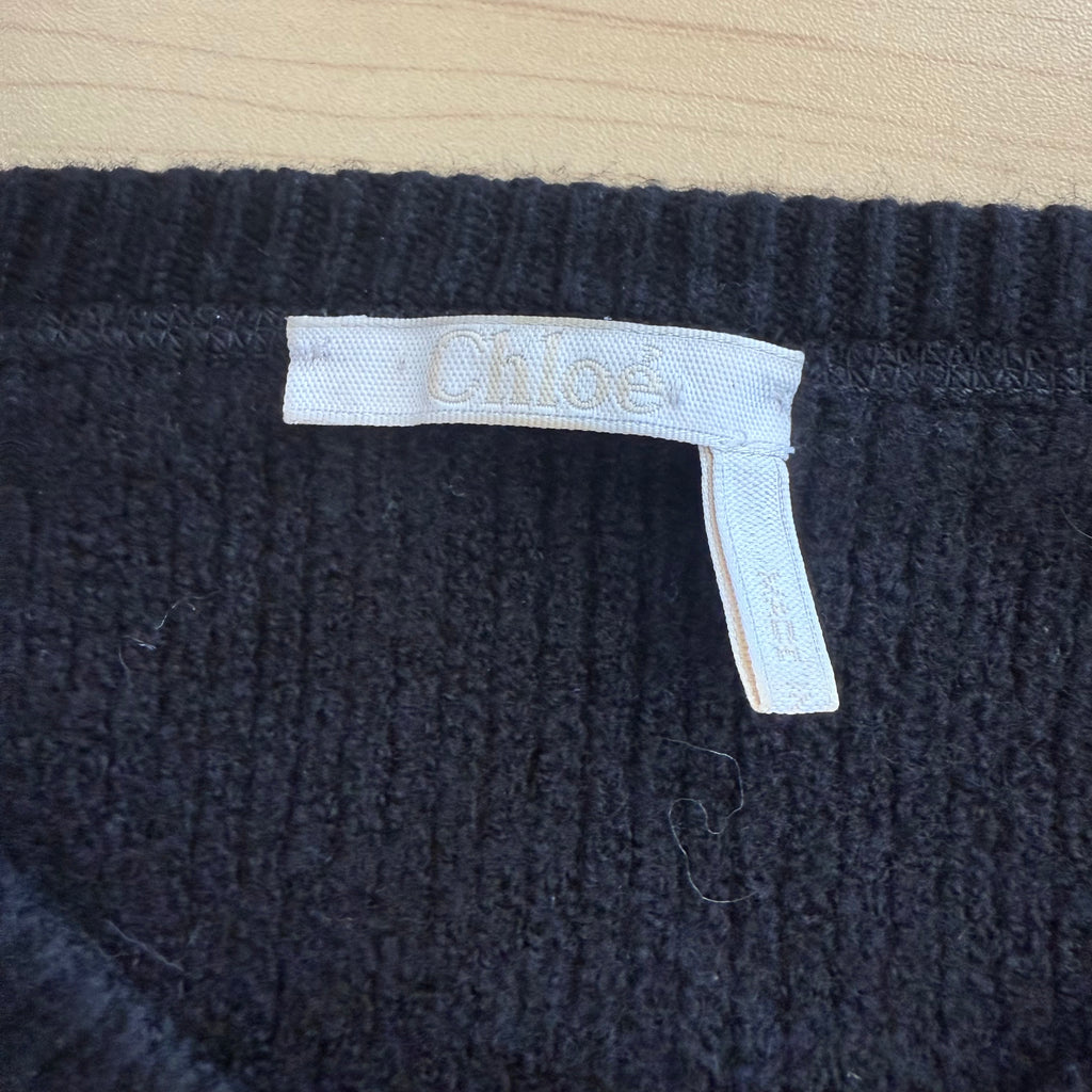 Chloé Cherry Crop Jumper — 99% Virgin Wool