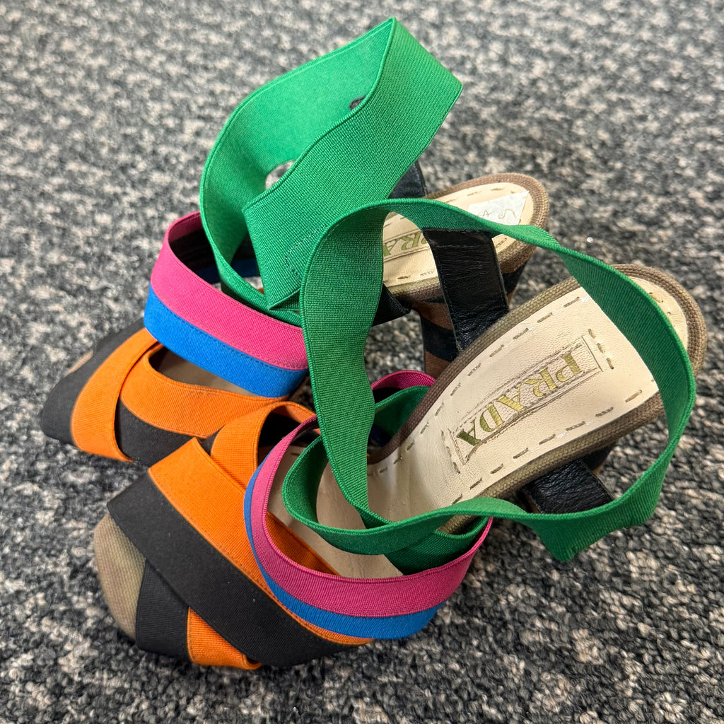 Prada Heels — Spring Racing Colours, Pre-Owned