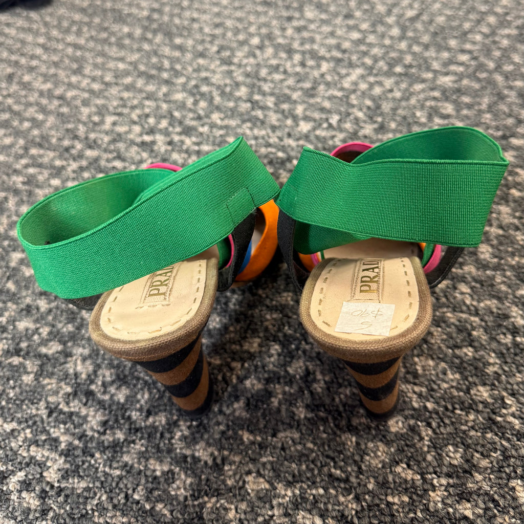 Prada Heels — Spring Racing Colours, Pre-Owned
