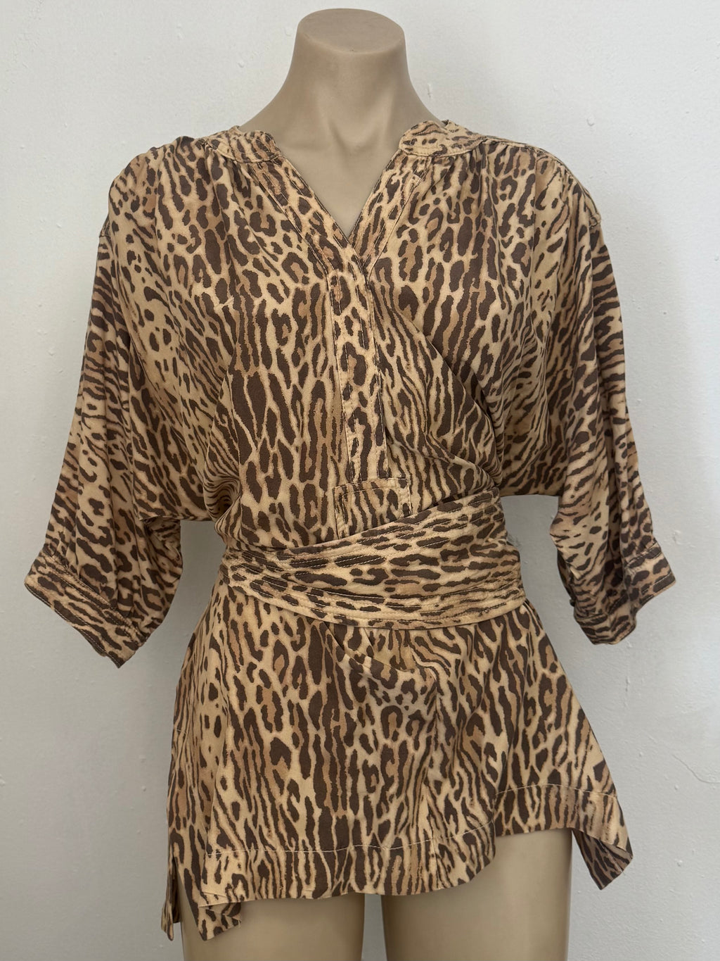 Zimmermann Leopard Print Silk Shirt