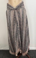 Zimmermann Pleated Animal Print Maxi Skirt