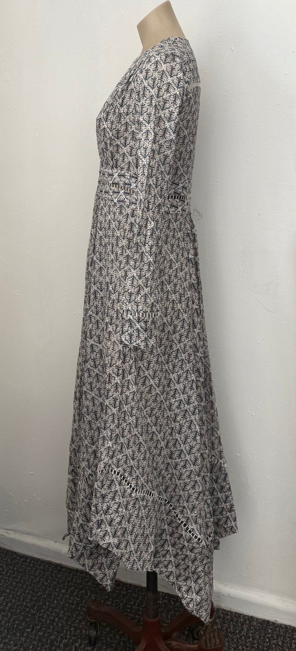 Zimmermann Patterned Long Sleeve Maxi Dress