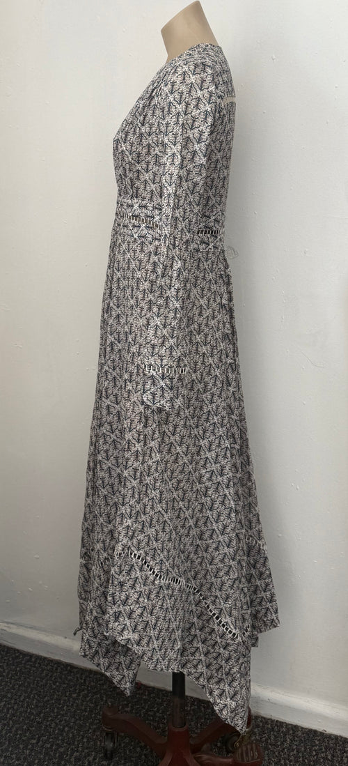 Zimmermann Patterned Long Sleeve Maxi Dress