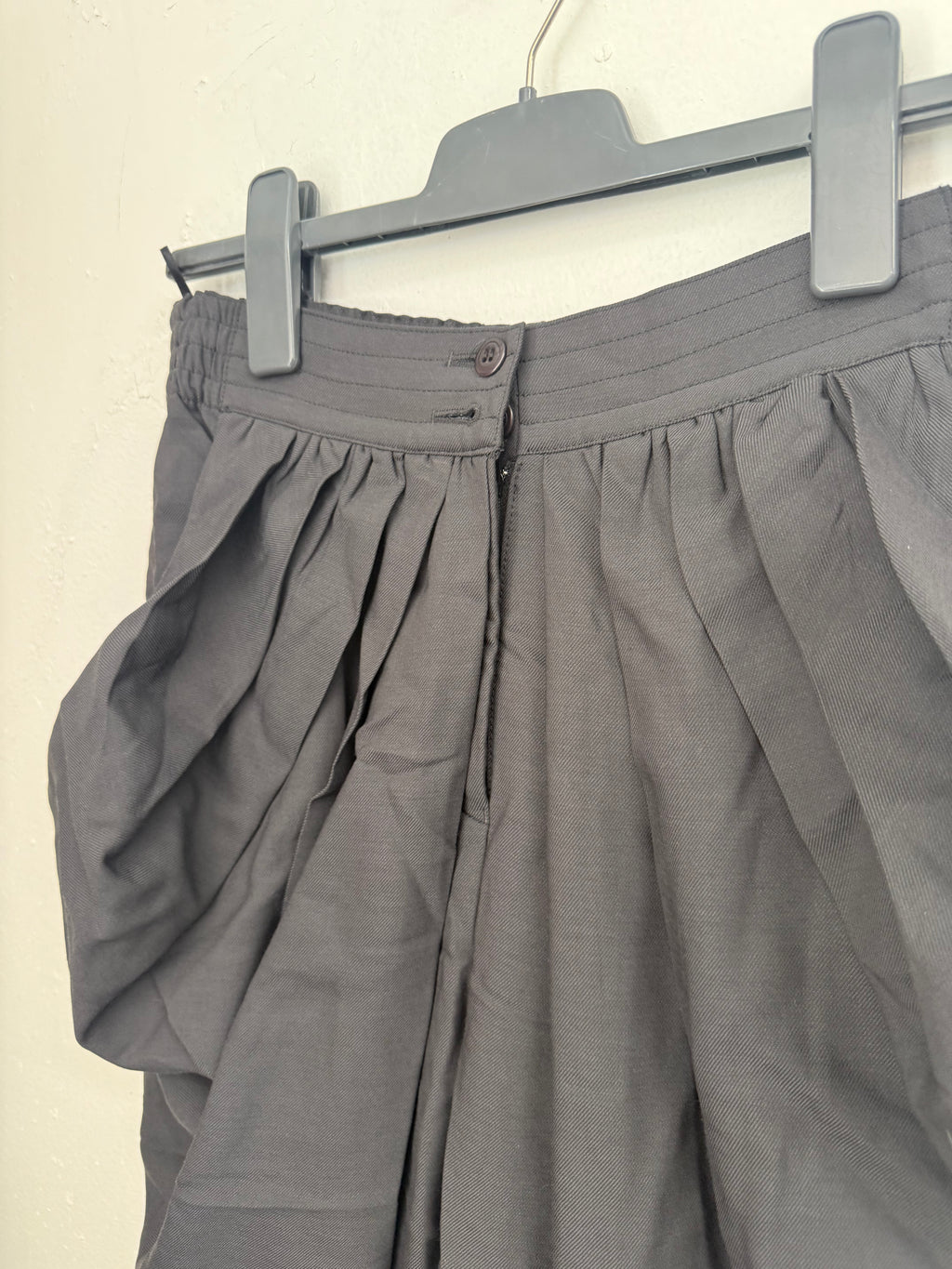 Scanlan Theodore Grey Cotton Knit Flared Pants, Size 12